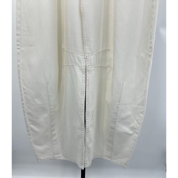 GAP Horseshoe High Rise Wide Leg Jeans Women’s 29 8T Ivory Lyocell - Picture 4 of 8